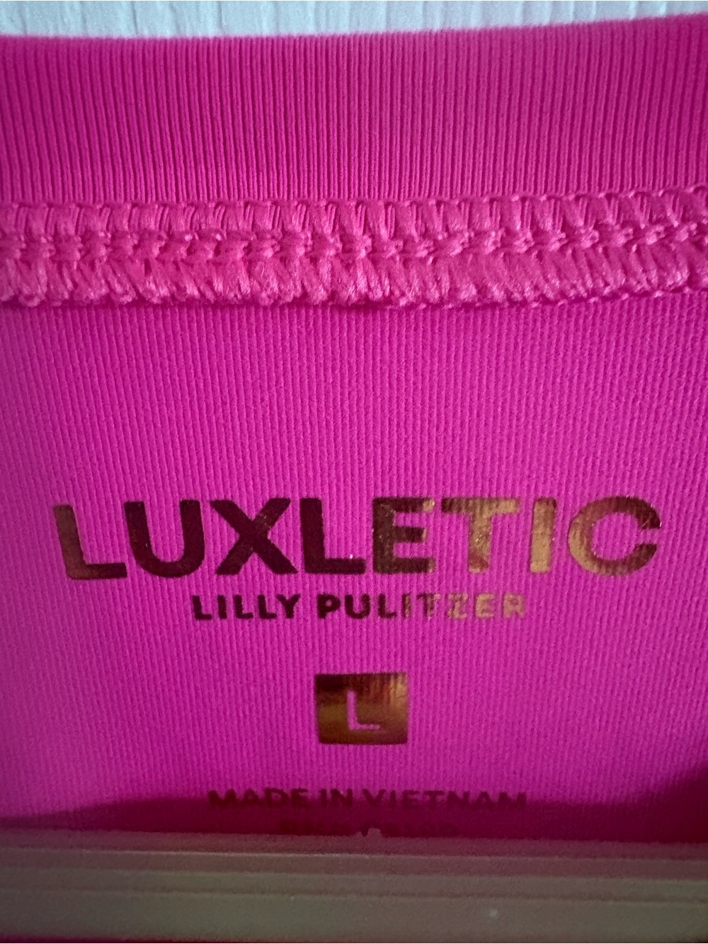 Lilly Pulitzer Long Sleeve Crew Neck Top - Bright Pink - Picture 3 of 4
